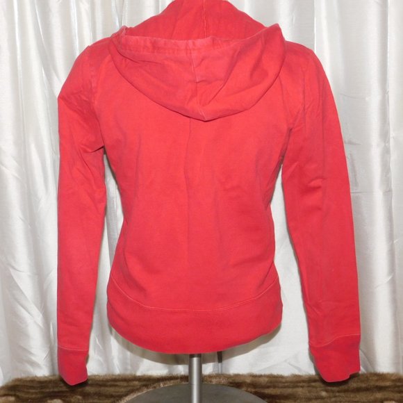 Tommy Hilfiger Zip Up Hoodie Vintage Red - Picture 5 of 6